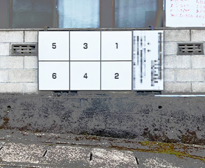 掲示板の設置画像